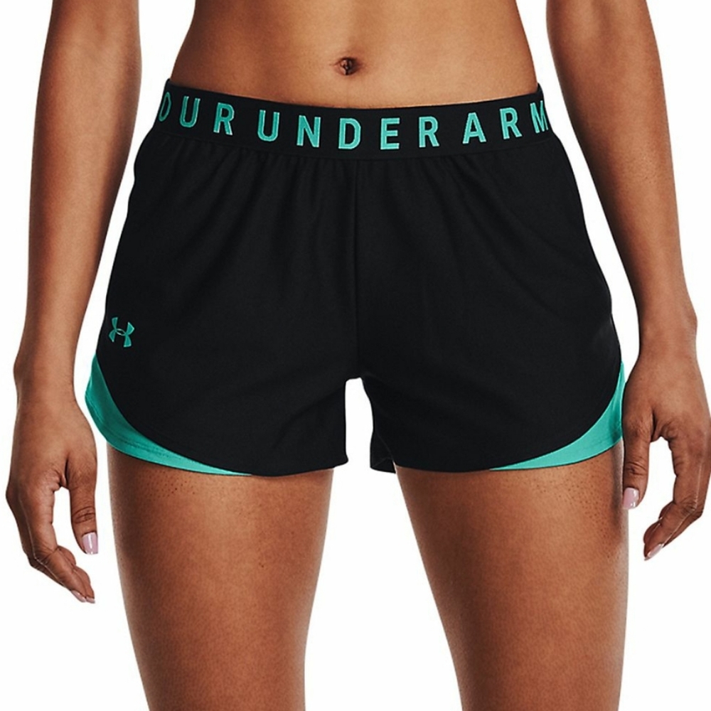 Women's Under Armour Active Shorts Black & Green - XL